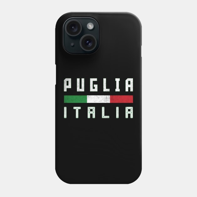 Puglia / Italian Region Typography Design Phone Case by DankFutura