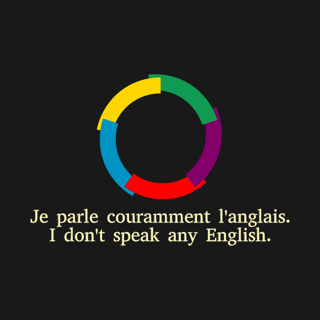 Je parle couramment l'anglais / I don't speak any English by dikleyt