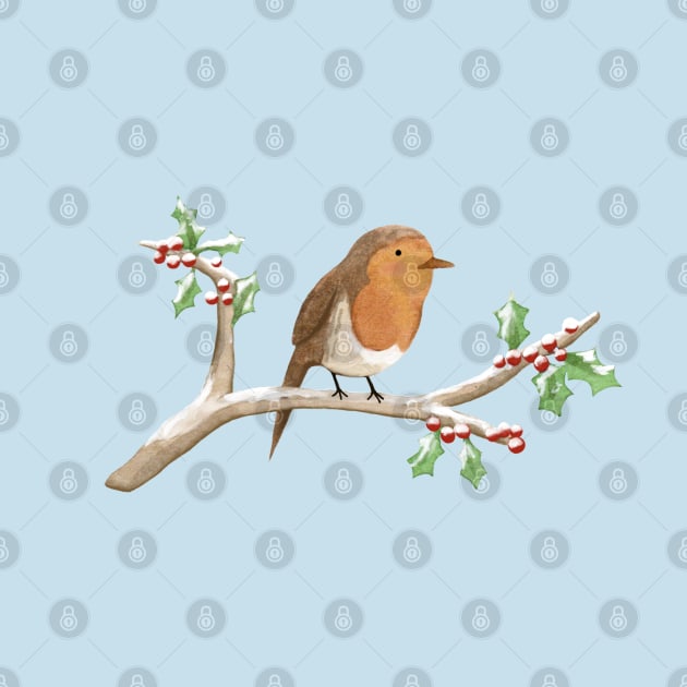 Robin on Branch by Sophie Corrigan