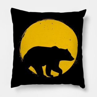 Sunset Grizzly Bear Adventure Pillow