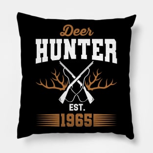 Gifts for 56 Year Old Deer Hunter 1965 Hunting 56th Birthday Gift Ideas Pillow