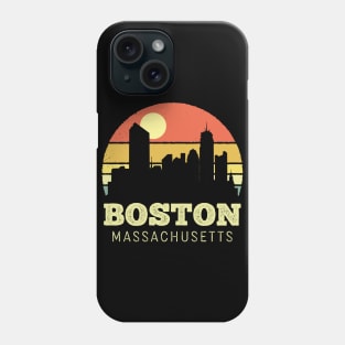 Boston Massachusetts Vintage Sunset Phone Case