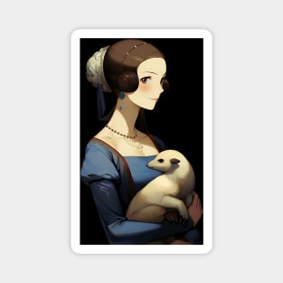 Lady with an Ermine - Anime Wallpaper Magnet