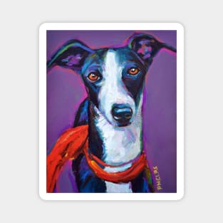 Italian Greyhound with Scarf Magnet