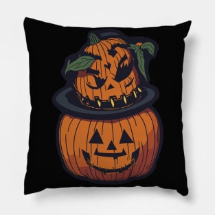Halloween funny scary pumpkins Pillow