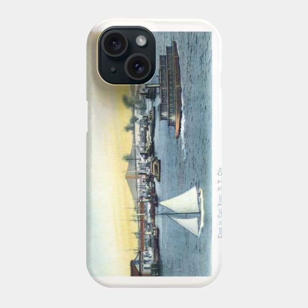 1905 Tugboats on East River New York City Phone Case by historicimage