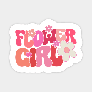 Groovy Flower Girl A Bridesmaid Proposal Flower Girl Toddler Magnet