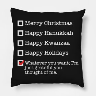 For the Holidays Pillow