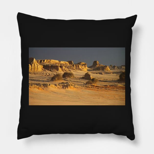 Spring Sunset in an Ancient Land Pillow by Carole-Anne