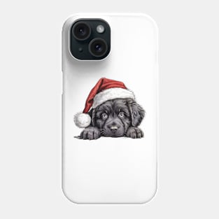 Christmas Peeking Puppy Phone Case