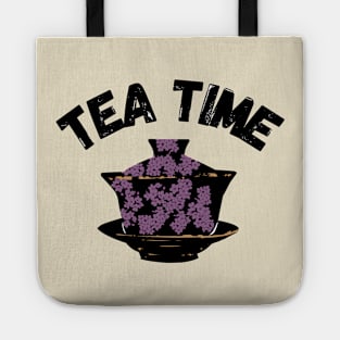 Tea Time Gaiwan Asian Teacup Design Tote