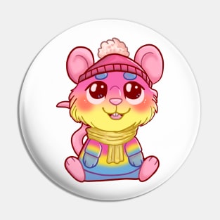 Pansexual Pride Rat Pin