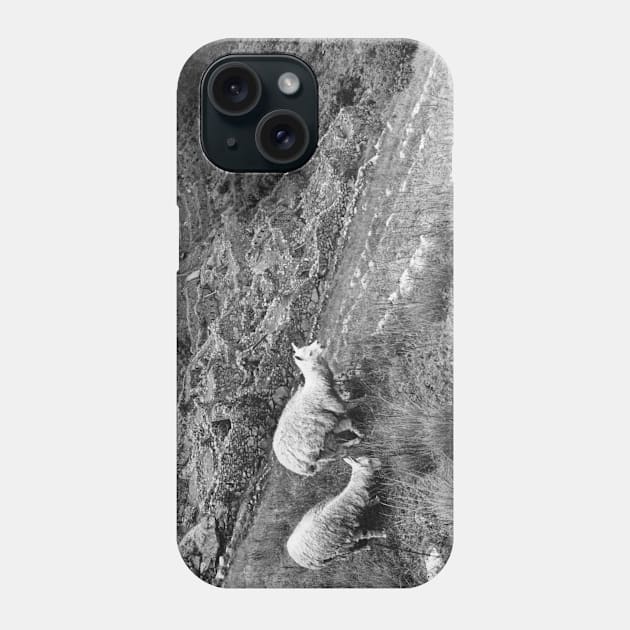 Vintage Llama at Machu Pichu Phone Case by In Memory of Jerry Frank