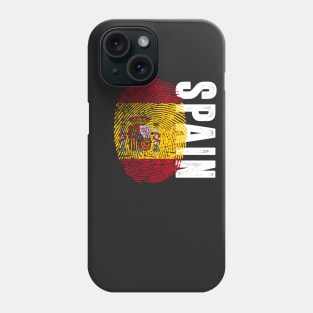Spain Flag Fingerprint My Story DNA Spanish Phone Case