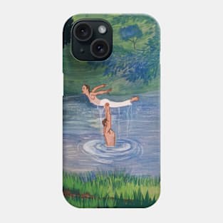 Iconic Dirty Dancing Lake Lift Scene Illustration Phone Case