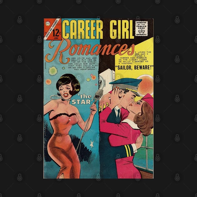 Vintage Romance Comic Book Cover - Career Girl Romances by Slightly Unhinged