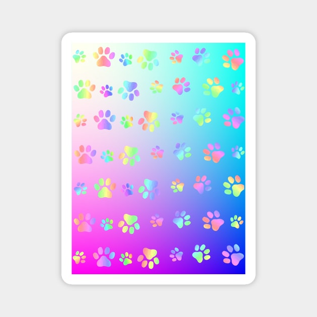 PAW Print Pattern Magnet by SartorisArt1