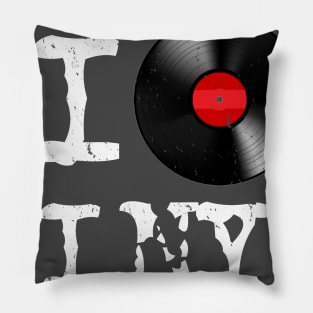 I heart Vinyl Pillow