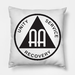 Alcoholics Anonymous Recovery Sober - Sober Since - AA Tribute - aa Alcohol - Recovery Tribute - sober aa sobriety addiction recovery narcotics anonymous addiction drugs mental health Pillow