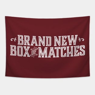 Brand New Box of Matches logo Tapestry