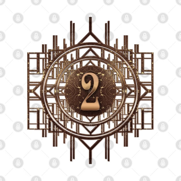 Number two golden age vintage artdeco style by designsbyxarah