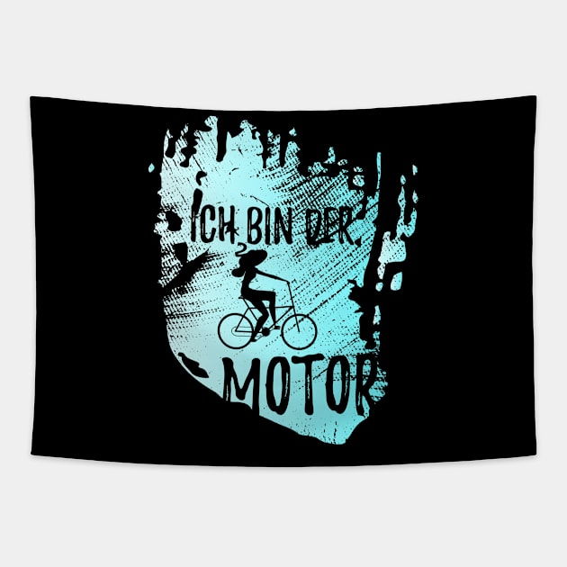 E-Bike Bike MTB Mountain Bike Tapestry by Johnny_Sk3tch