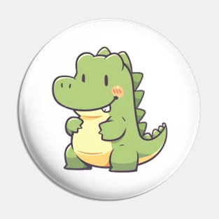 Simle Drawn Alligator Pin