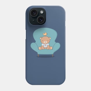 Kawaii Cute Bear On A Sofa Phone Case