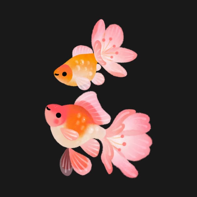 Cherry blossom goldfish 1 by pikaole