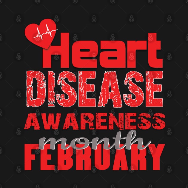 Heart disease awareness month by TeeText