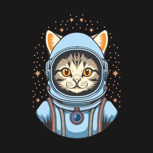 The Astronaut Cat by milhad