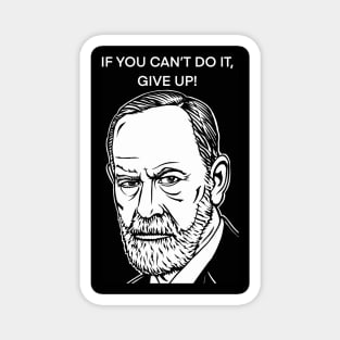 SIGMUND FREUD quote .6 - ink portrait Magnet