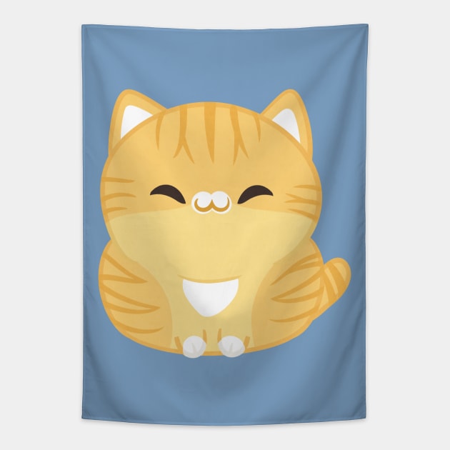 Orange Cat Tapestry by NovaSammy