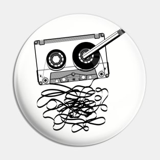 Retro audio cassette Pin