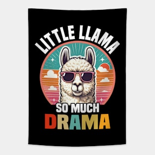 Little Llama So Much Drama, Cool Kids Matching Family Tapestry
