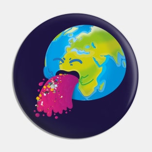 Earth barf! Pin