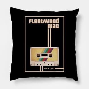 Fleetwood Mac Music Retro Cassette Tape Pillow