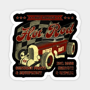 Hot Rod Rat Garage Magnet