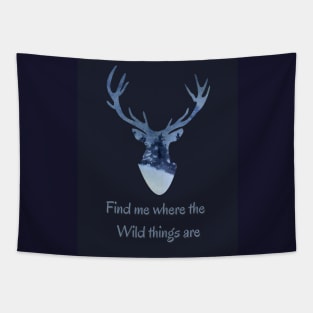 Wildlife nature - Inspirational quote for Nature lovers and travelers Tapestry