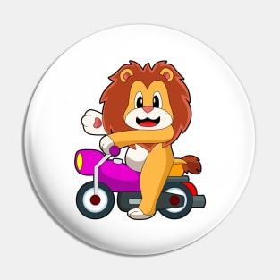 Lion Motorcycle Pin