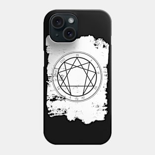 Enneagram White Painted Background Phone Case