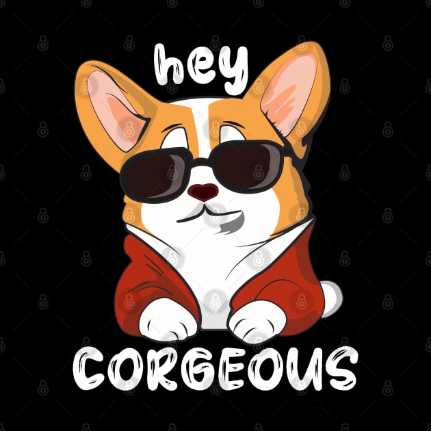 Cool corgi dog with sunglasses by Darkside Labs