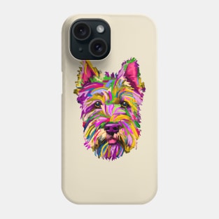 Adorable Terrier Dog Beautiful Painting Phone Case