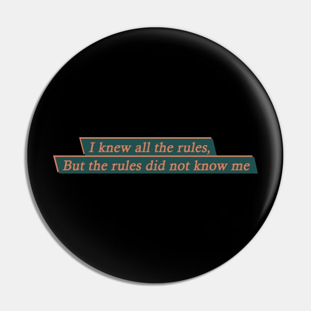 RULES Pin by Drns