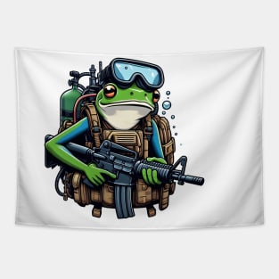 Tactical Frog Tapestry