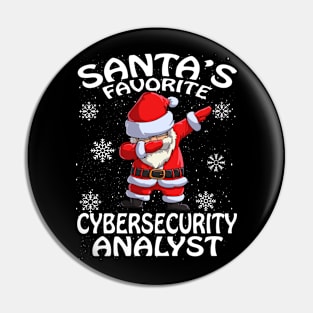 Santas Favorite Cybersecurity Analyst Christmas Pin