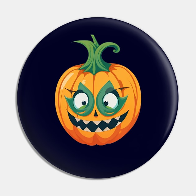 A Scary Halloween Boo Pumpkin Pin by halazidan