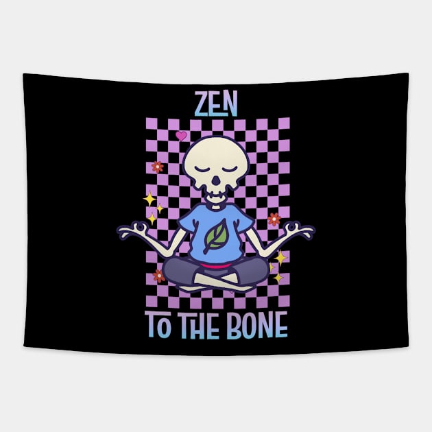 Zen to the bone Tapestry by onemoremask