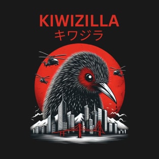 Kiwizilla Funny Kiwi Bird New Zealand Bird Lovers T-Shirt