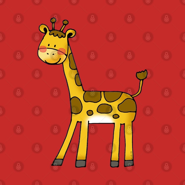 cute giraffe by cartoonygifts